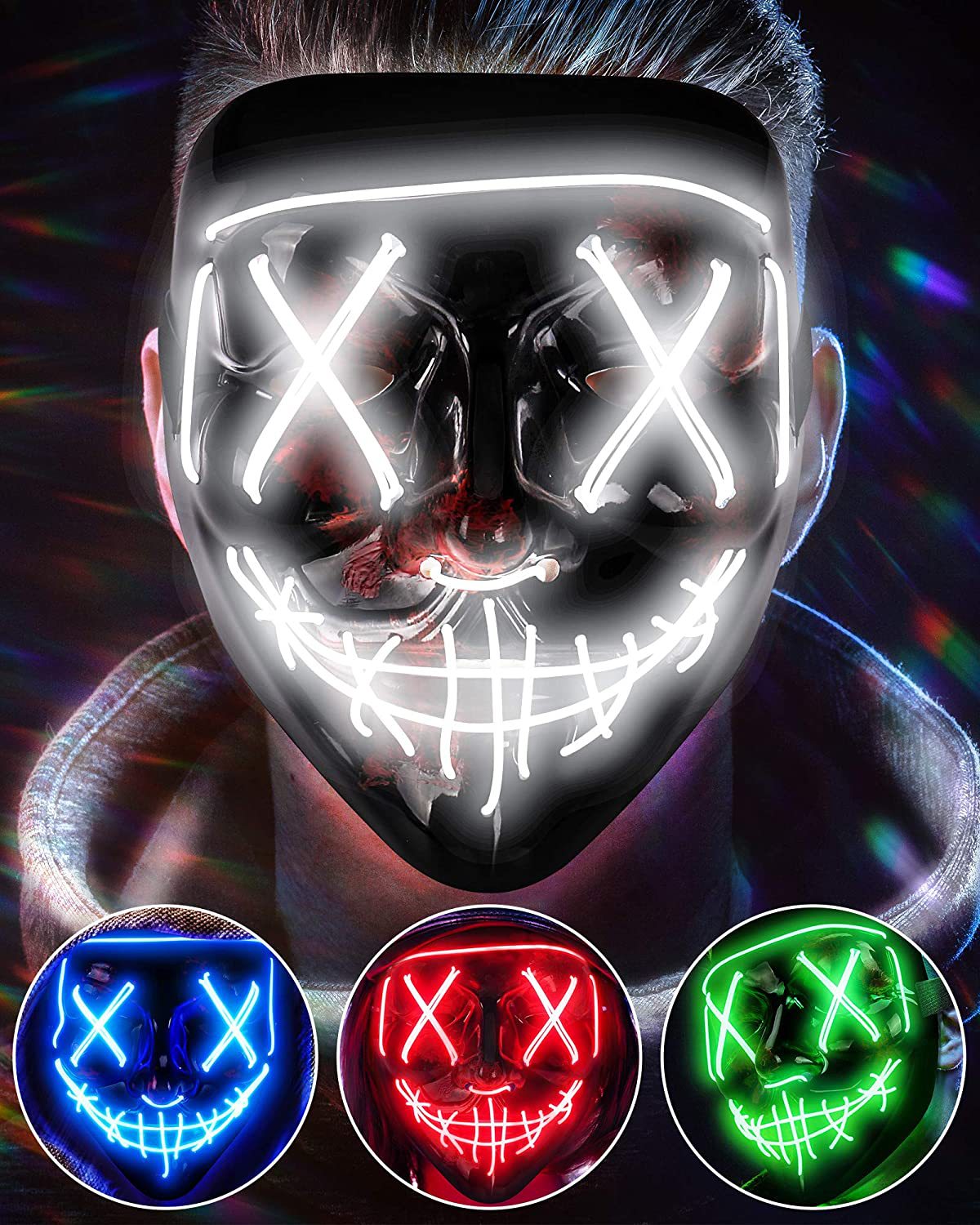 Masque effrayant sans fil, mas - Magic Tricks avis et prix