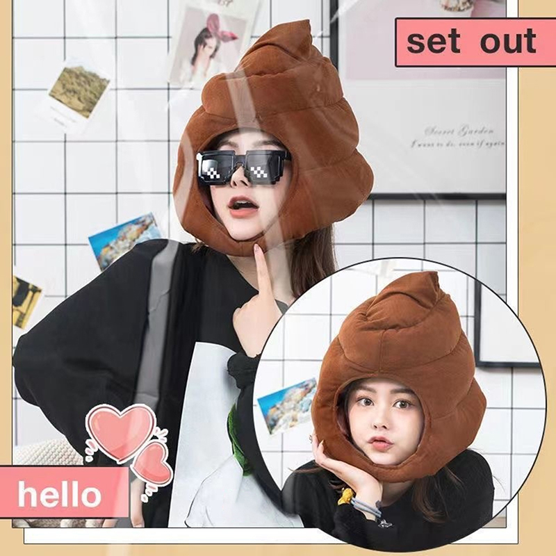 Chapeau en peluche créatif en - Fake Poop Gag Gift avis et prix