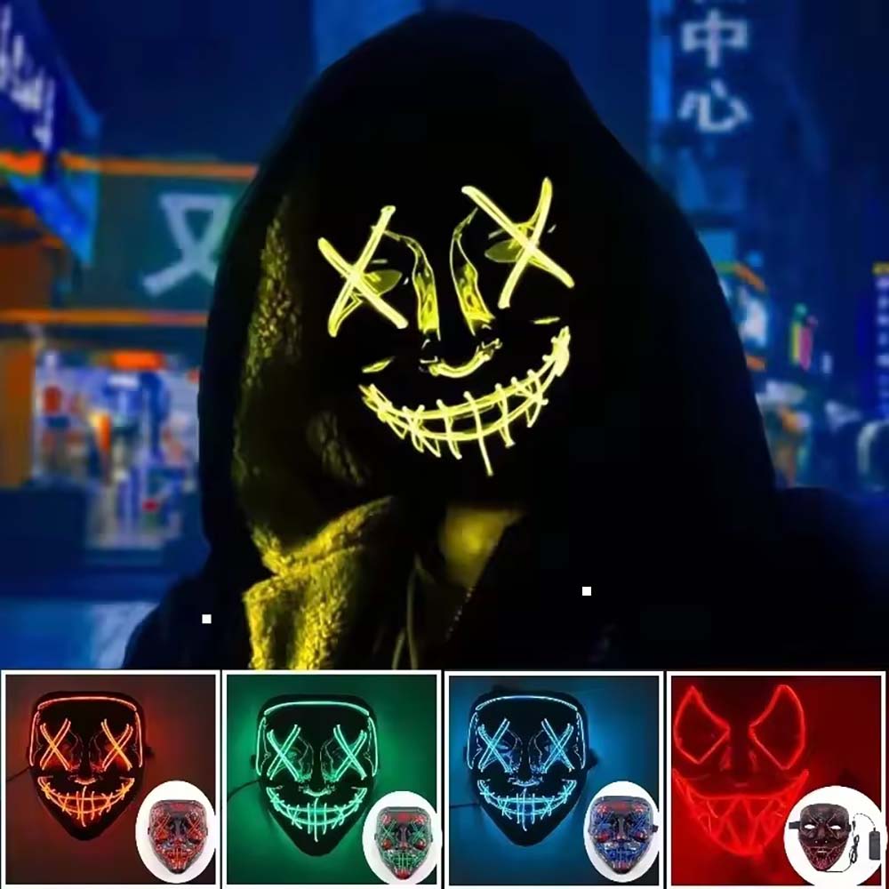 Masque néon LED sans fil qui b - Flashing Led Foam Sticks Party avis et prix
