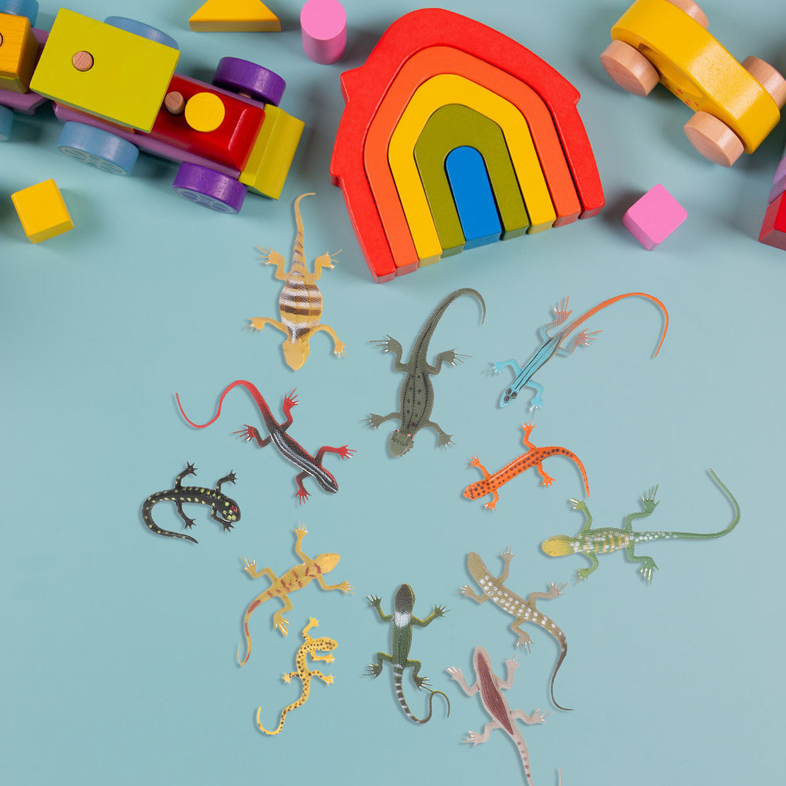 12 pièces, gecko réaliste, sim - Prank Toys avis et prix