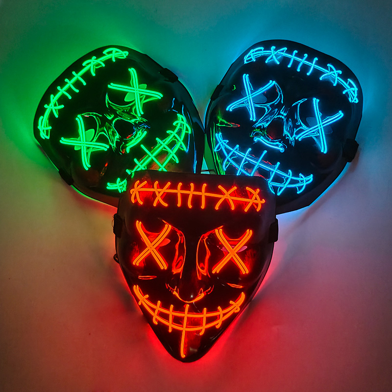 Masque sans fil intégral Purge - Led Purge Mask Halloween avis et prix
