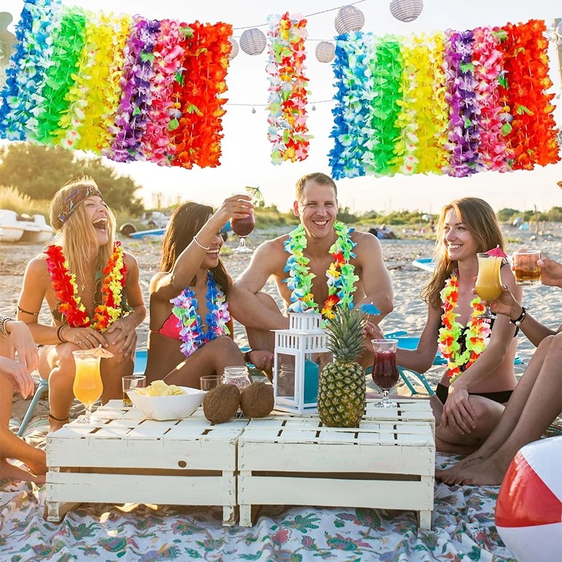 Colliers de fleurs hawaïennes  - Glow In The Dark Party Glasses avis et prix