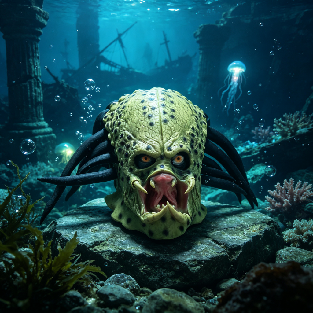 Masque réaliste de prédateur à - Latex Alien Mask Realistic avis et prix