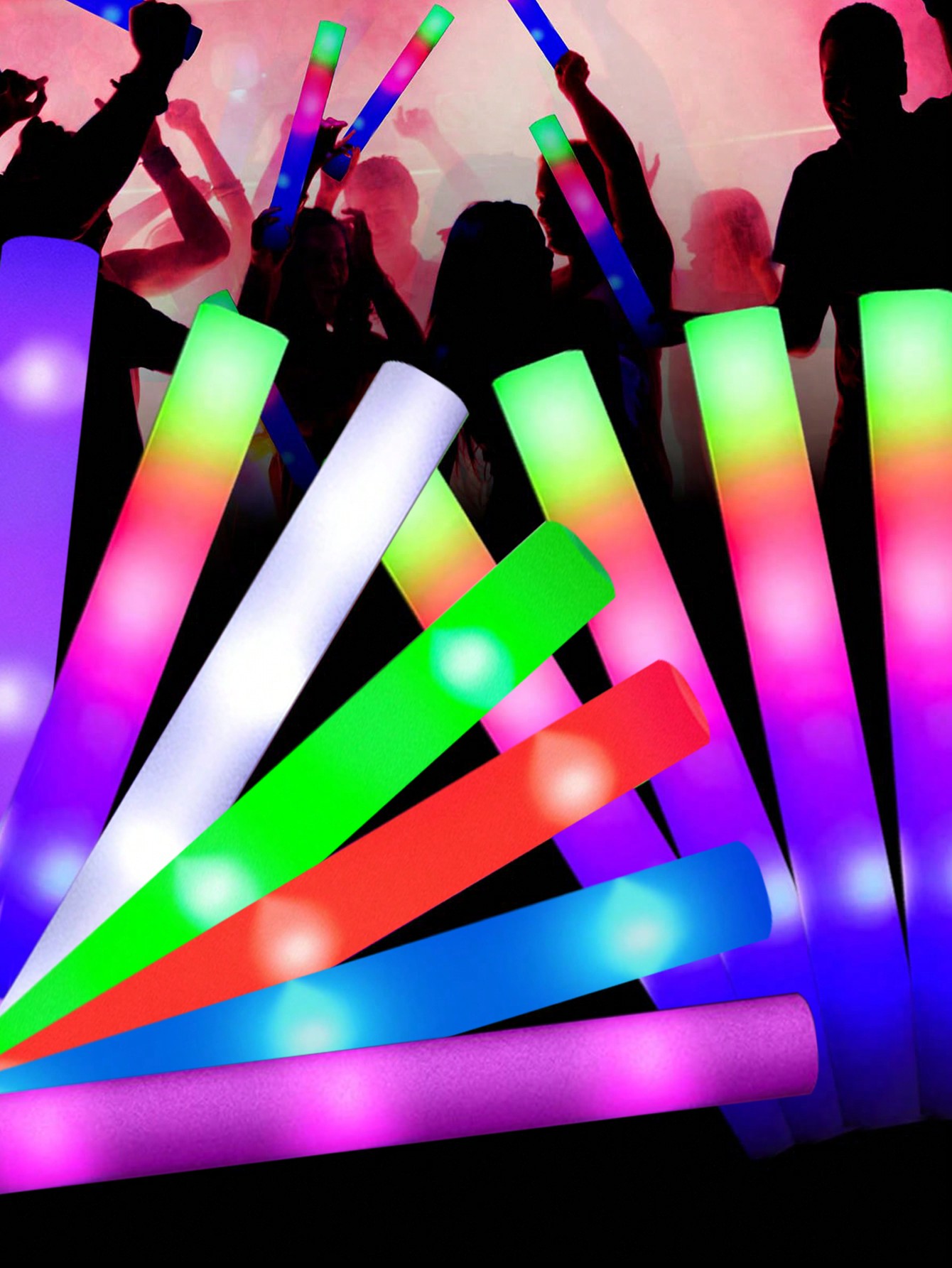 Bâtons lumineux LED en mousse, - Flashing Led Foam Sticks Party avis et prix